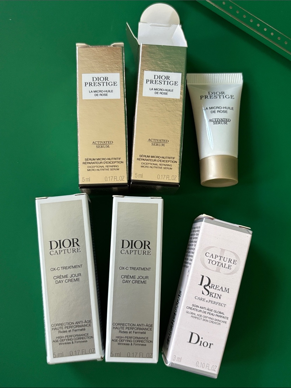 Dior skincare samples set